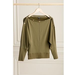 Stella & Dot The Weekend Slouchy Top Olive